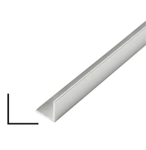 Alumínium "L" idom, profil, AlMgSi0,5/F22/15*15*2 (szál, 6m.)