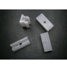 Alumínium üvegszorító profilhoz műanyag rögzítő, AlMgSi0,5/F22/15*20
