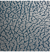 Színezett nyomott (mintás) lemez, peau, kék, 1250x2500 mm, 1,2 mm vastag, 316