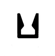 Alumínium üvegszorító profil, AlMgSi0,5/F22/10*12 (szál, 6m.)