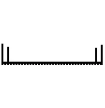 Alumínium reklámtábla profil, AlMgSi0,5/F22/120*22 (szál, 6m.)