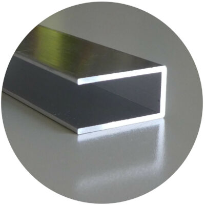 AKCIÓS - Alumínium végzáró U profil 10*4260 mm