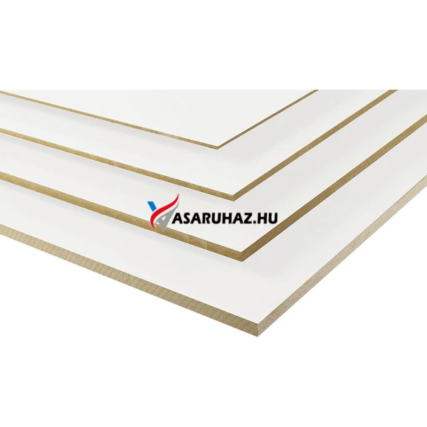 MDF Alapfóliázott 9093/9093 SM Fehér (2800x2070x16mm)