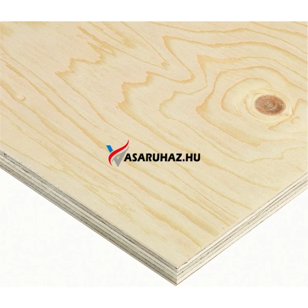 Borovi fenyő rétegelt lemez EN314-2/KL1 I/II 13R (2500x1250x18mm)