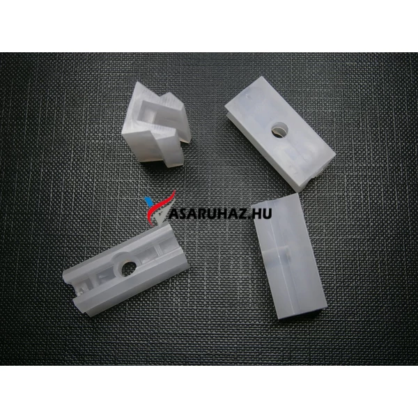 Alumínium üvegszorító profilhoz műanyag rögzítő, AlMgSi0,5/F22/15*20