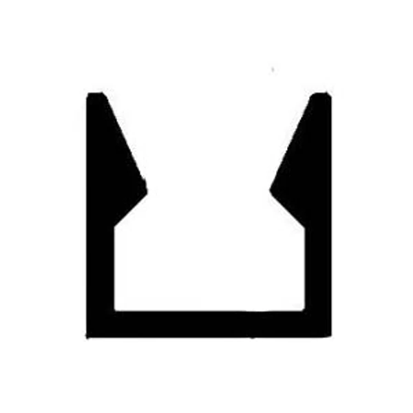 Alumínium üvegszorító profil, AlMgSi0,5/F22/15*15 (szál, 6m.)