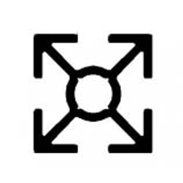 Alumínium installációs profil, AlMgSi0,5/F22/30*30*2 (szál, 6m.)